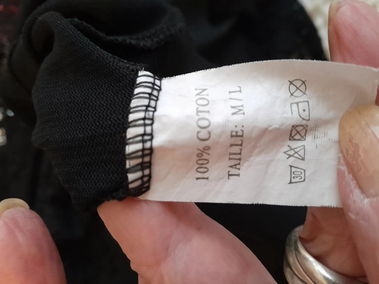 Blusa preta, renda e strass, Tamanho 38/40 – photo 12
